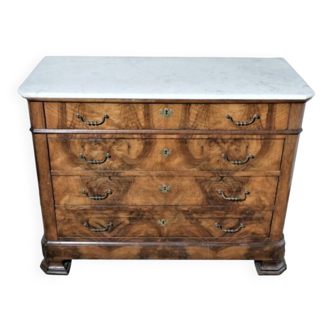 Antique walnut chest of drawers