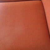 Scandinavian orange wool sofa