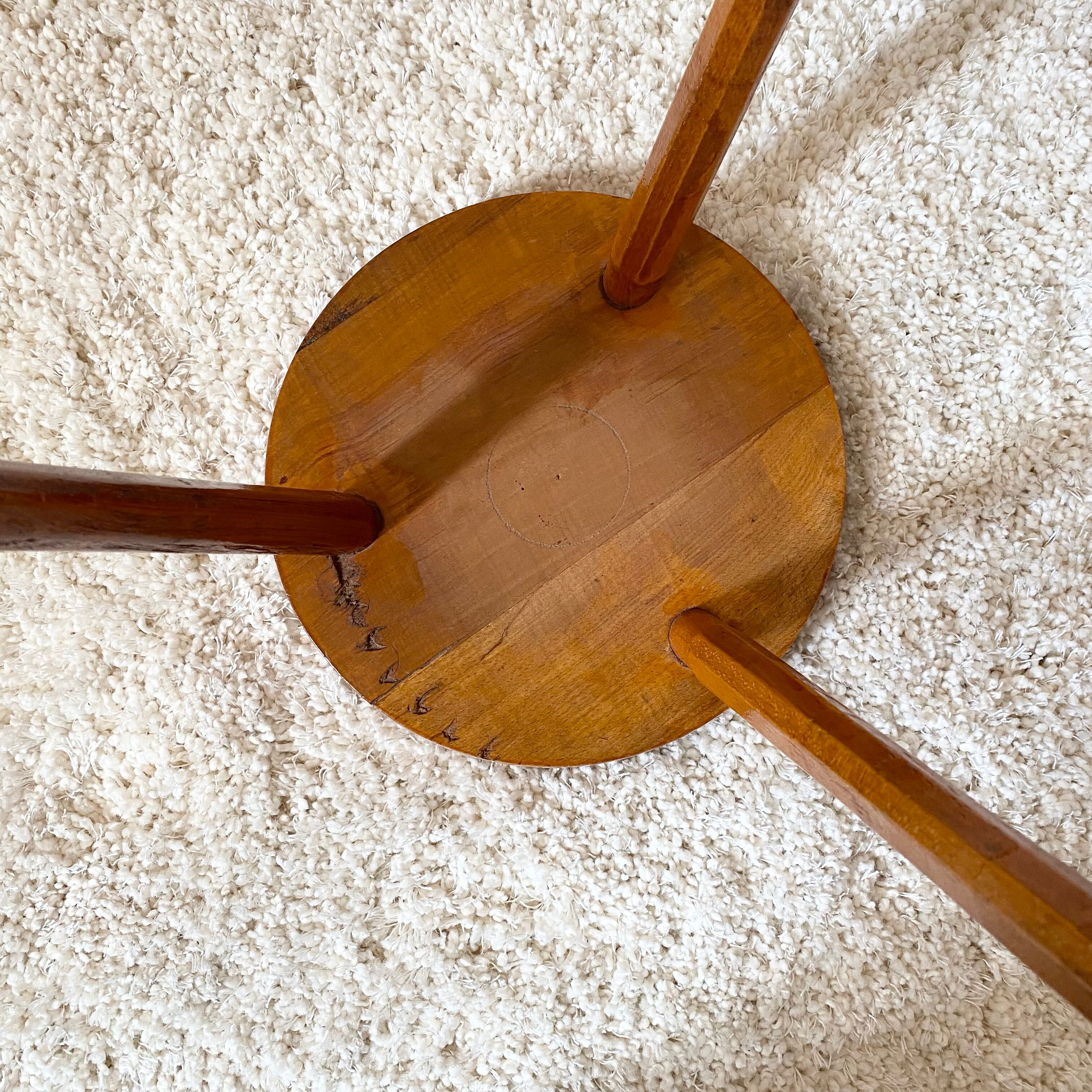 Duo of brutalist stools