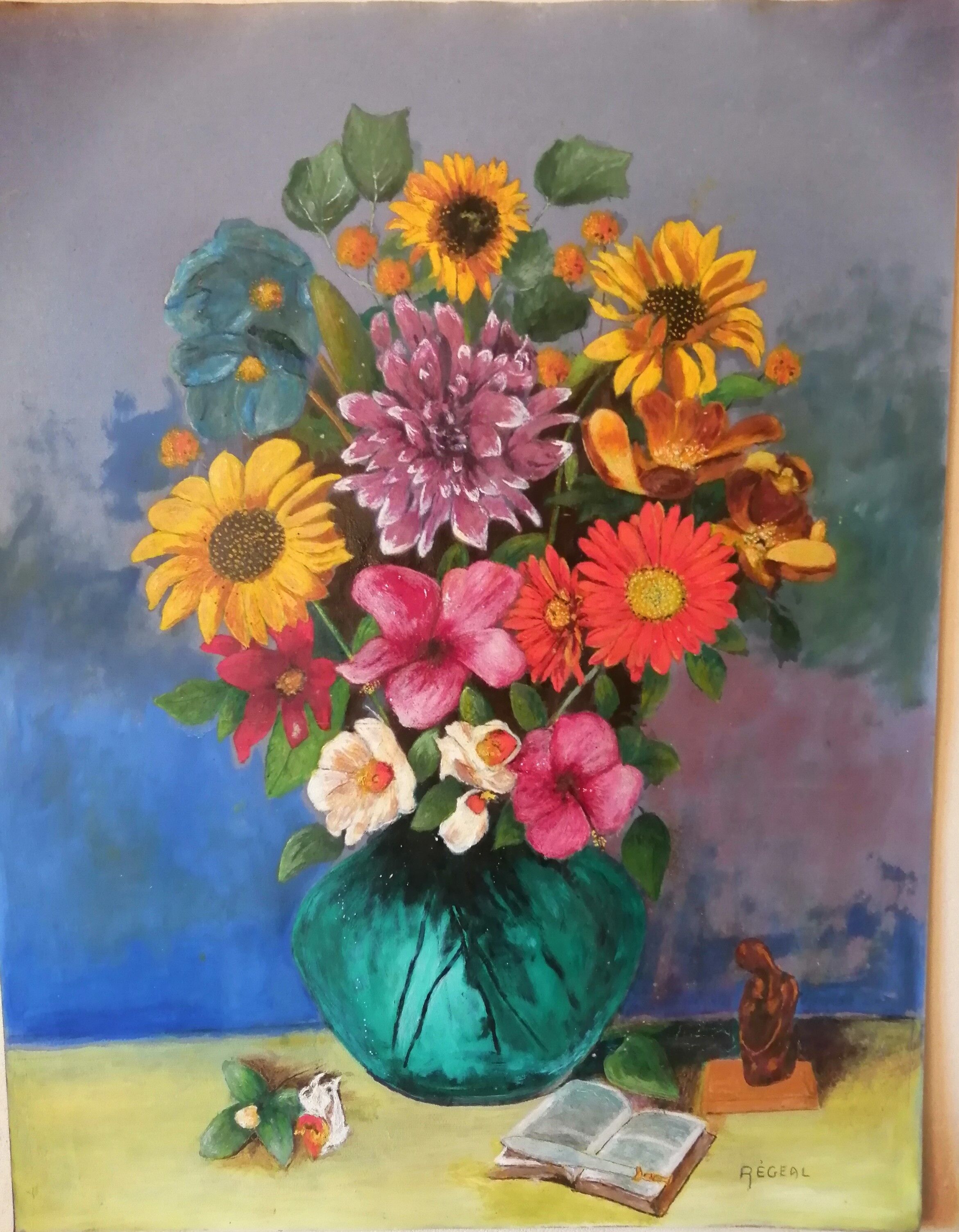 Painting flowers