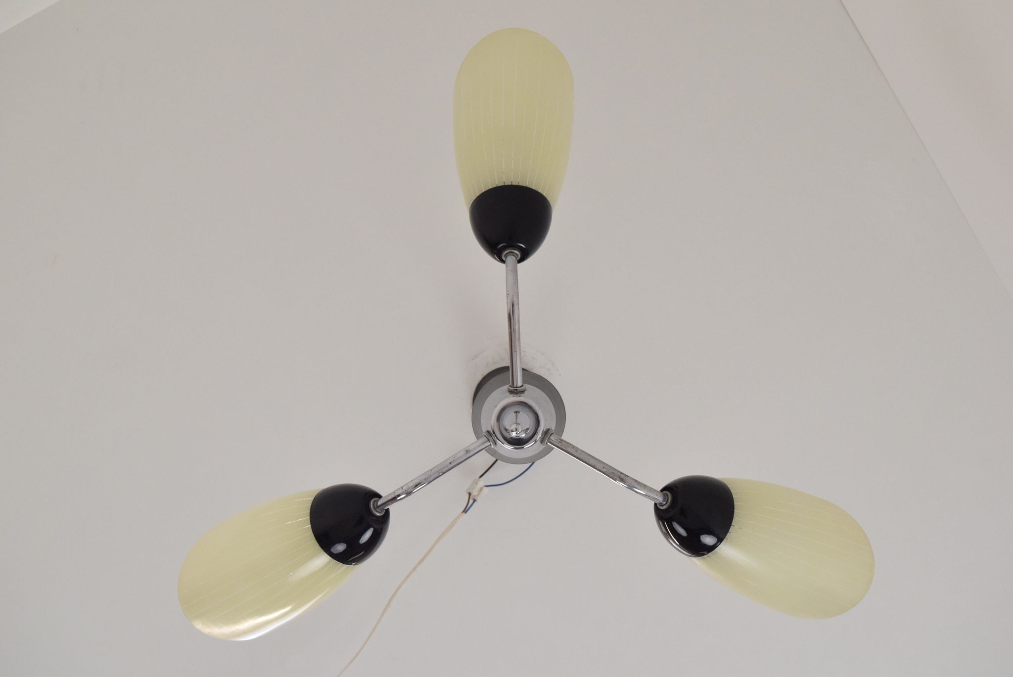 Mid-century Chandelier by Drukov,1960's.