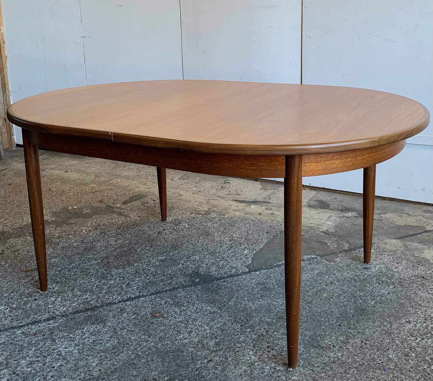 Vintage Scandinavian style teak dining table