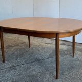 Vintage Scandinavian style teak dining table