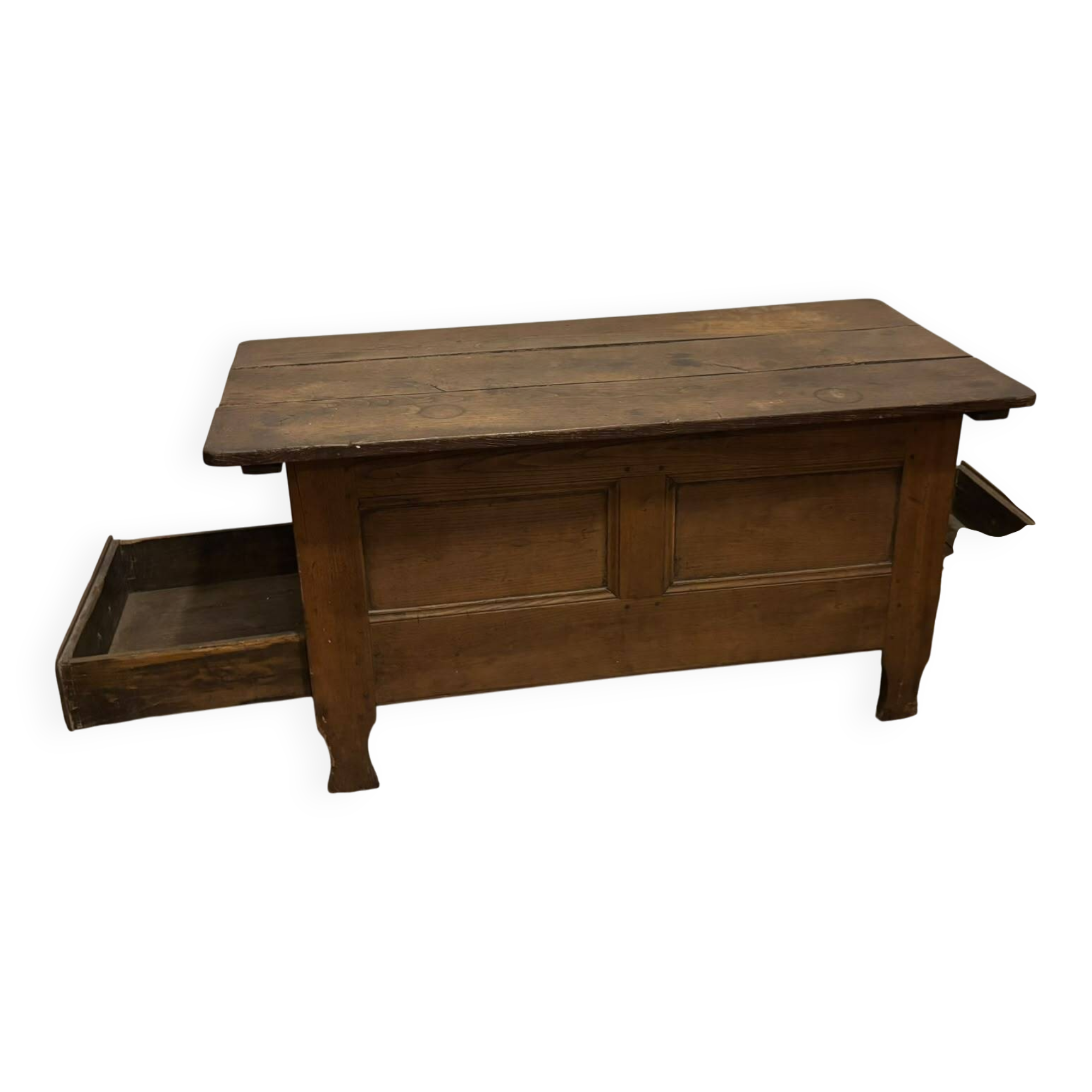 Old XIX solid dark wood dresser