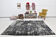 Tapis gris & bleu 285x187cm