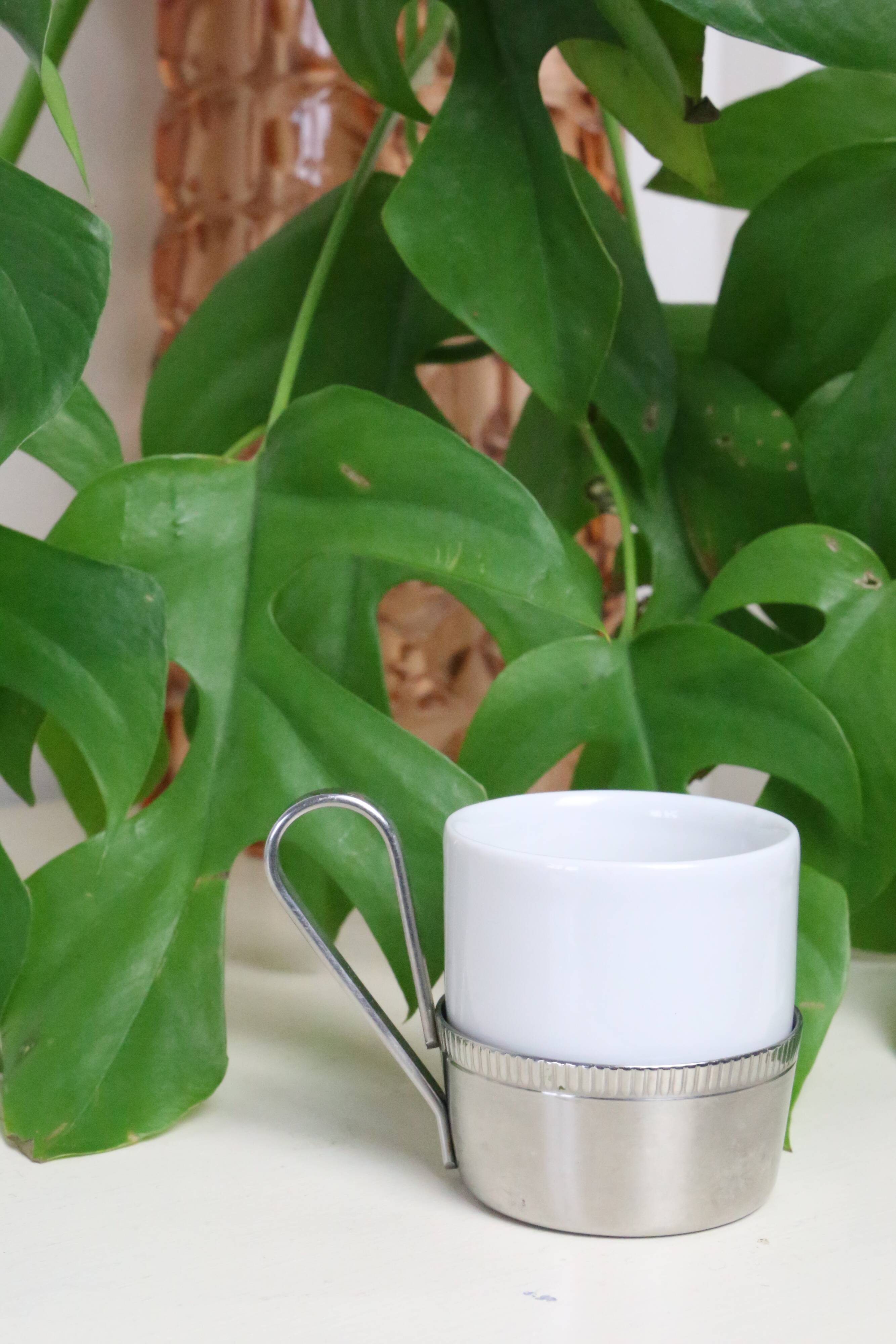 Set of 5 Letang Remy espresso cups, 1980s