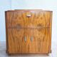 Art Deco walnut burl bar