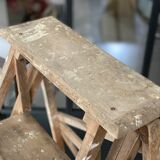 Vintage wood stepladder