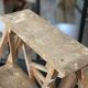 Vintage wood stepladder