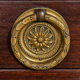 Secretary with a drop-leaf in mahogany in the Louis XVI style.