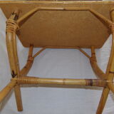 Rattan side table
