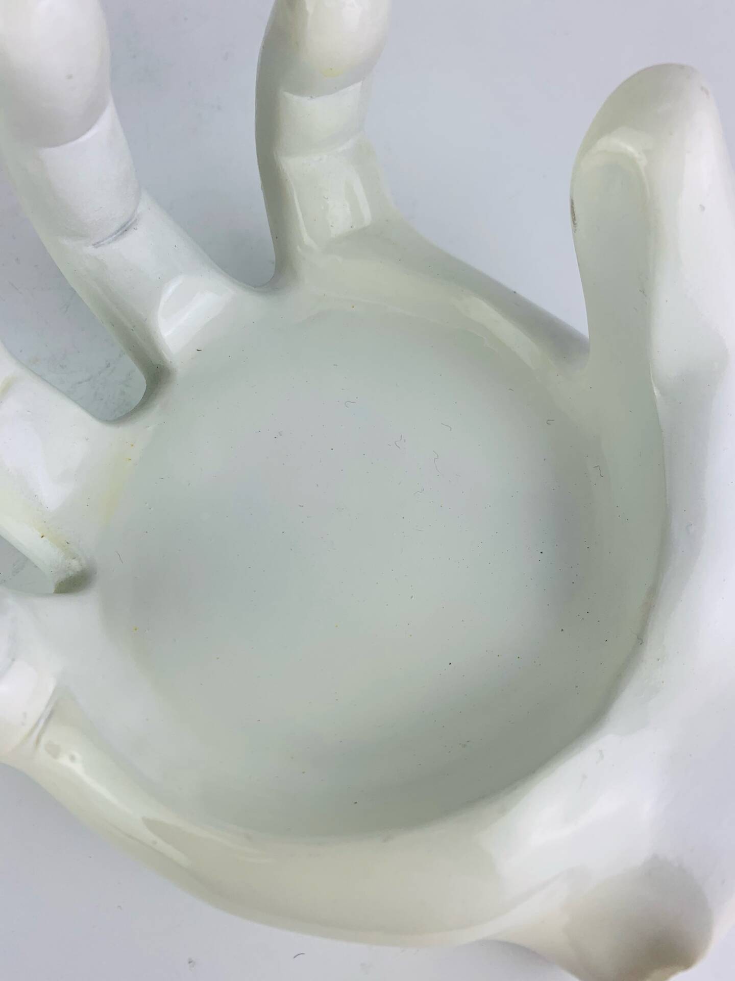 Vintage "hands" bottle coasters, pocket tray.