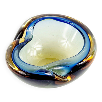 Bol ou cendrier en verre de Murano Sommerso par Flavio Poli, Italie, années 1960/70