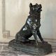 Large model of the Jennings dog in serpentine marble, memento of the Grand Tour, 19th century.