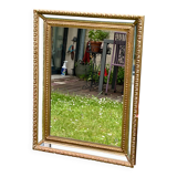 Miroir à parecloses - Bois doré - Style Louis XVI- Très bon état