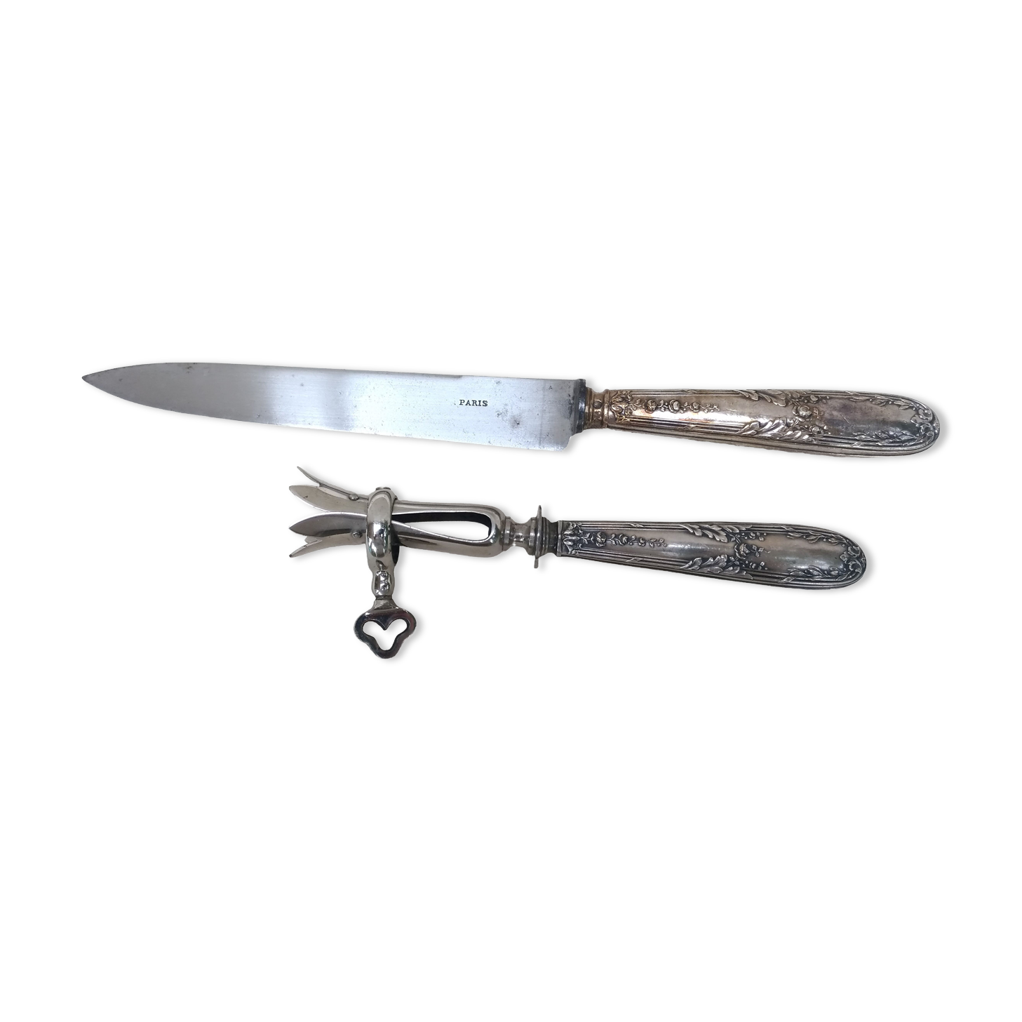 Silver metal leg service