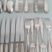 François Frionnet Art Deco silver-plated cutlery set
