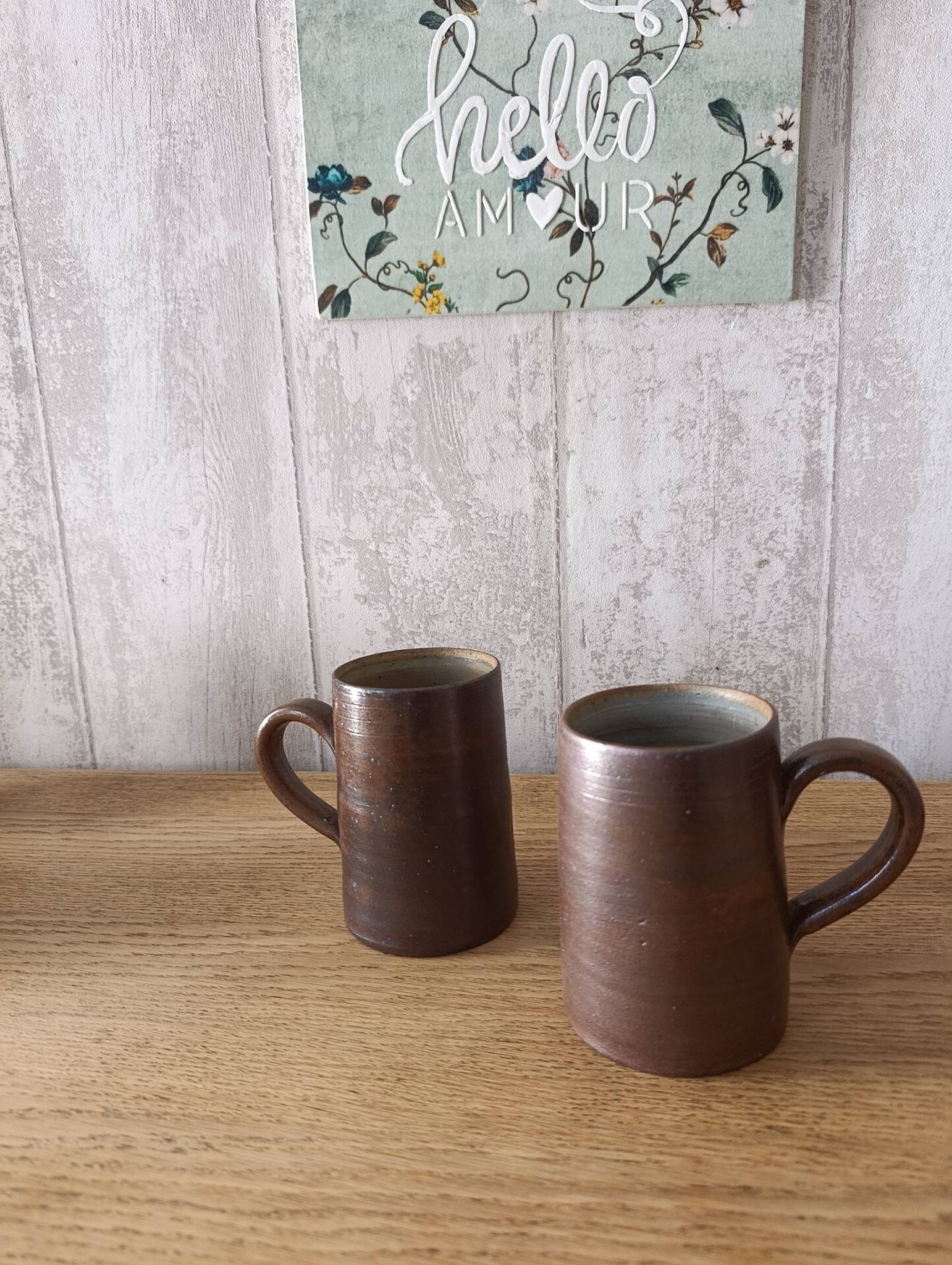 Mugs en grès de Puisaye grand format