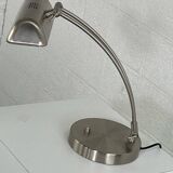 Chrome metal articulated desk lamp