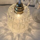 70s glass pendant light