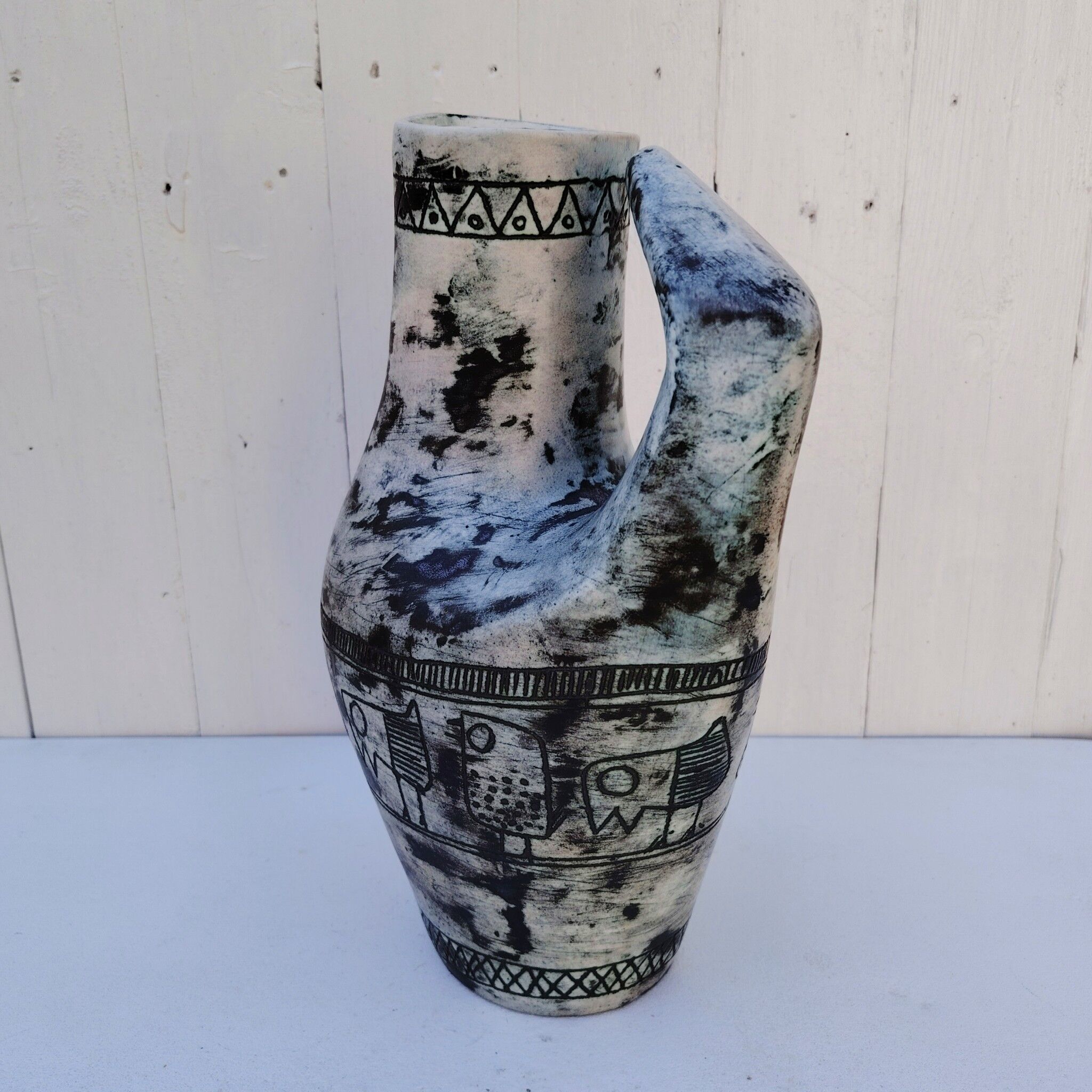 Large zoomorphic vase, ceramic by Jacques Blin