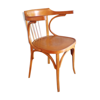 Baumann armchair in curved wood
