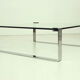 German Chrome & Glass Coffee Table • Model Klassik 1022 by Dr. Peter Draenert for Draenert, 1960s