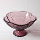 Coupe à fruits en verre pressé améthyste Yngaren par Sara Fager, Suède années 2000