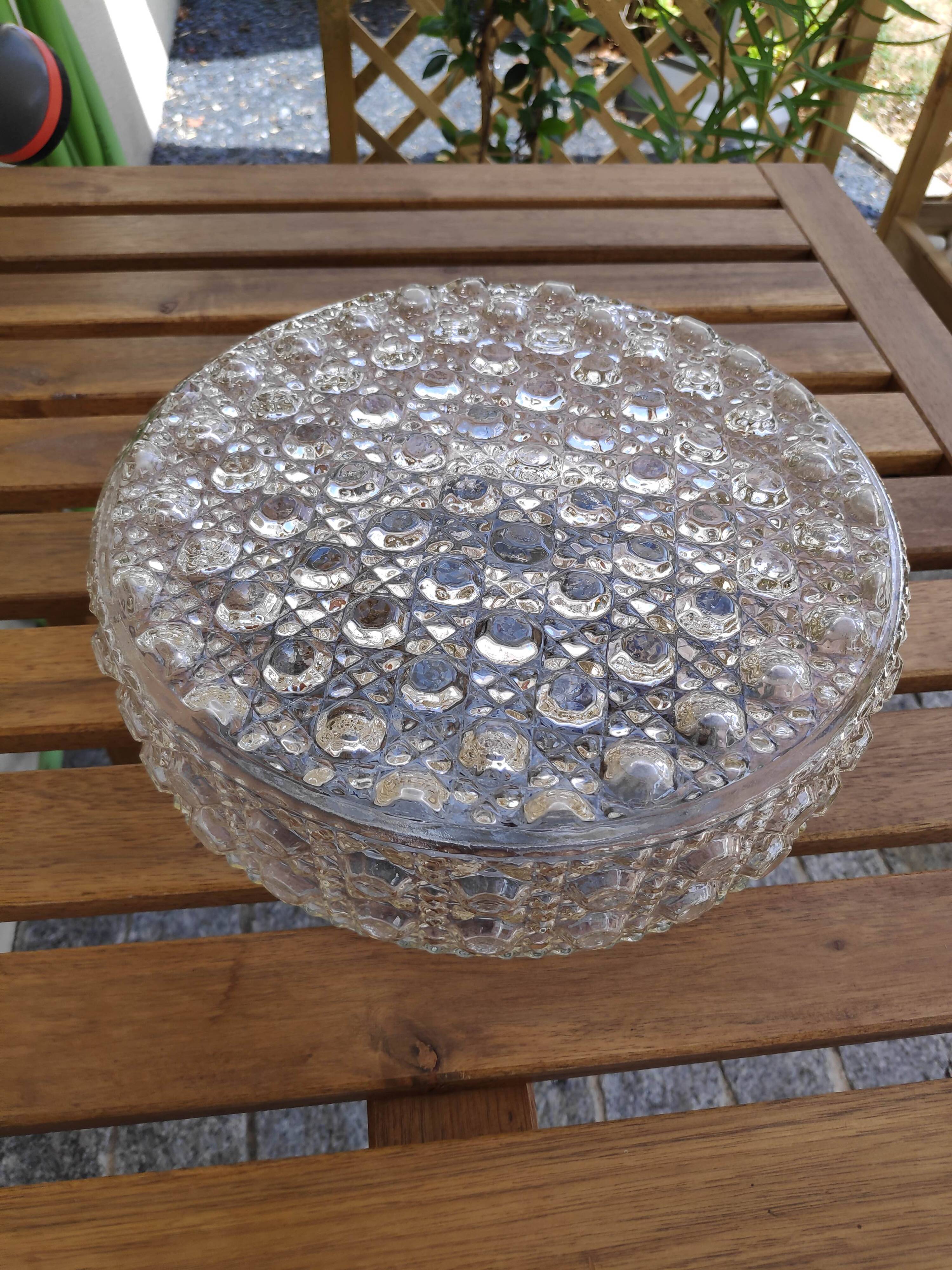 Grand plafonnier rond 2 ampoules (L-0266)