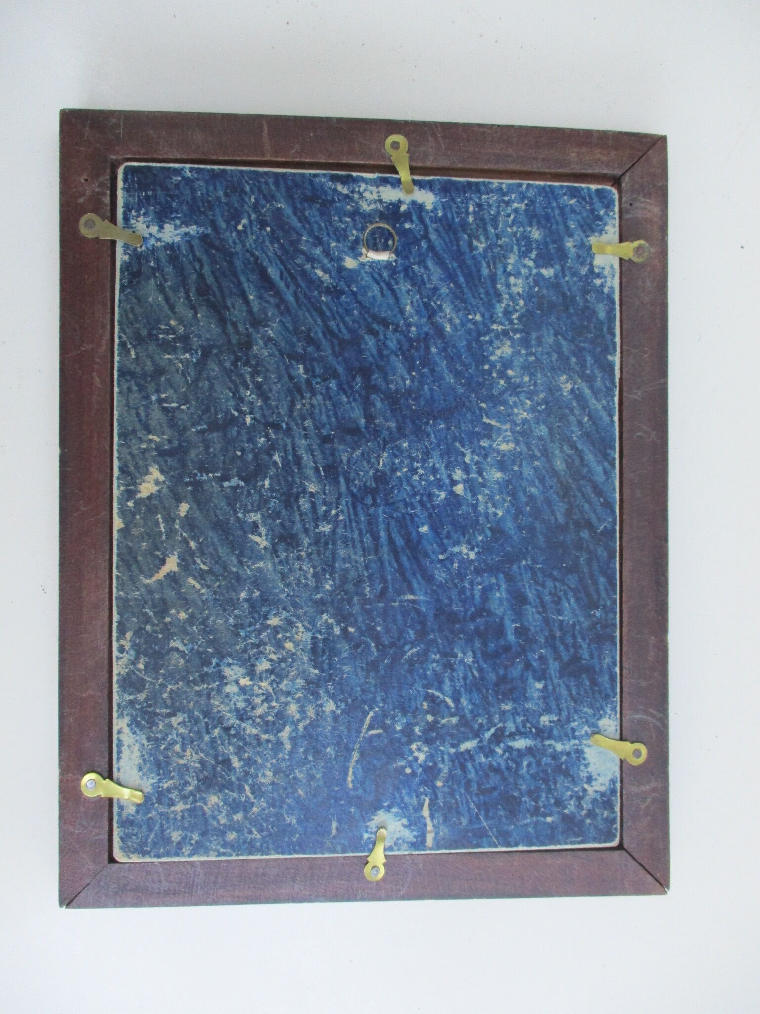 Encadrement en loupe et marqueterie