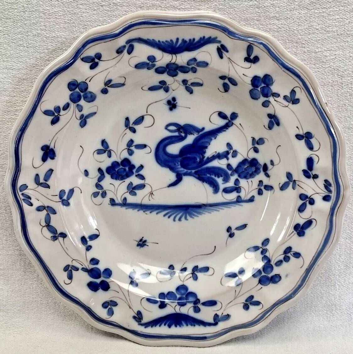 Old hollow round dish Martres Tolosane