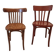 Set of 2 mismatched bistro chairs
