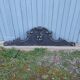 Antique carved wooden pediment