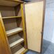 French wardrobe with tapered legs, 3 doors, 120cm hanging rail, new.