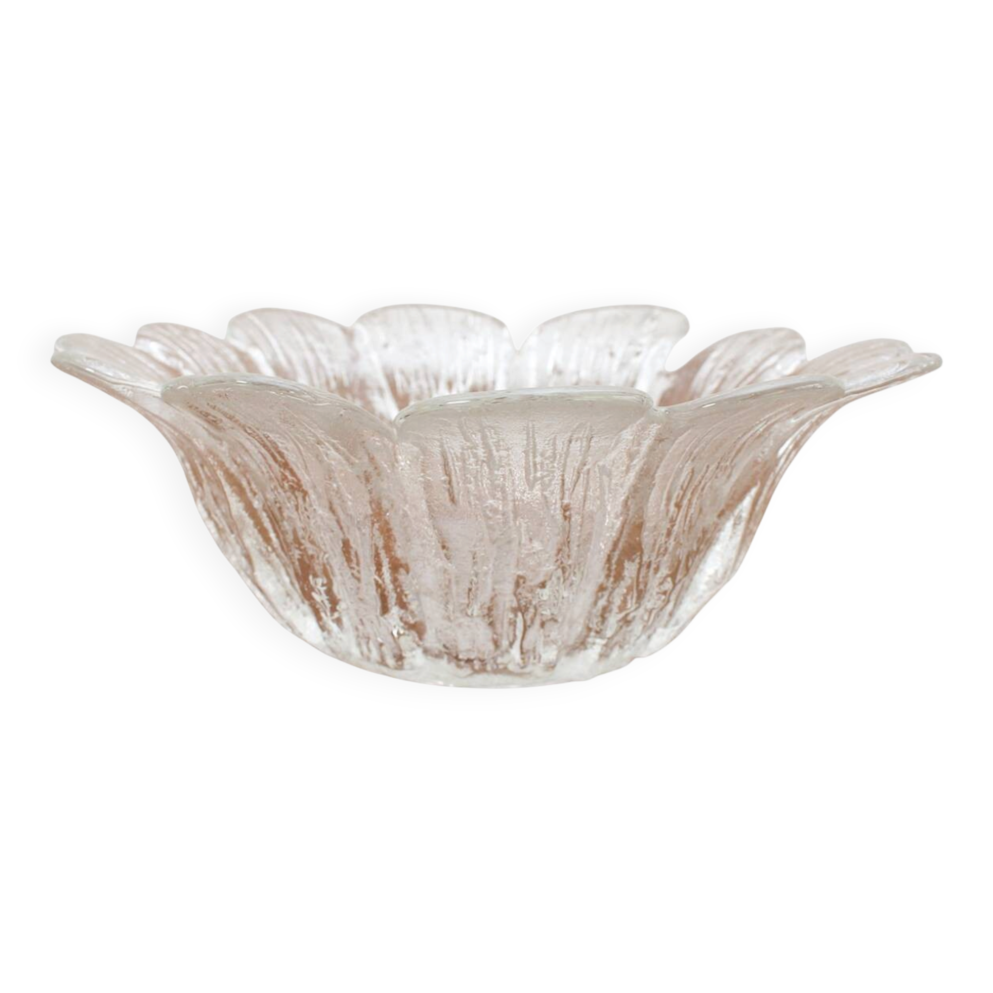 Big glass serving bowl by Holmegaard