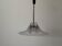 Suspended lamp with 4 sockets, chrome body and plexiglass shade, 1970s, Germany.