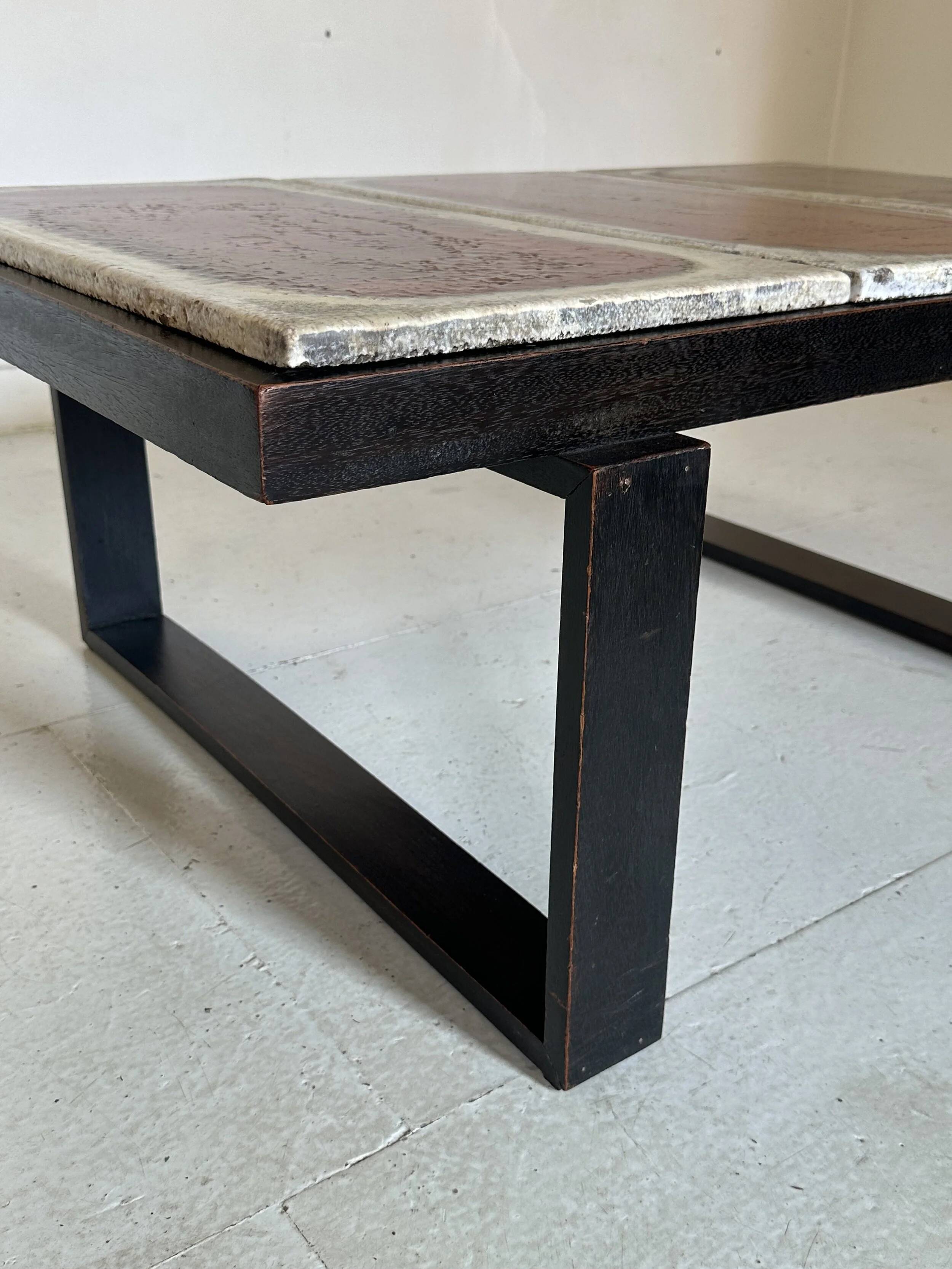 1960s ceramic coffee table