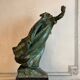 King Lear, green patinated bronze, Victor Rousseau (1865-1954) around 1905