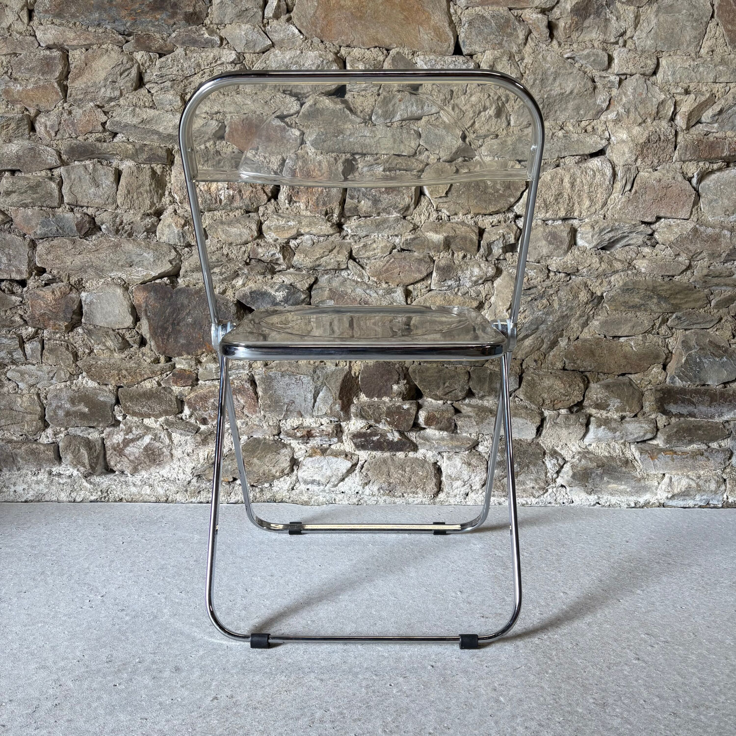 4 folding chairs model PLIA by Giancarlo Piretti for Castelli