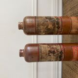 Duo of bottles in ancient sandstone