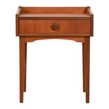 Table de chevet en teck scandinave, années 1950