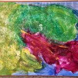 Jean Messagier (1920-1999) - Oil on canvas - Bud rifle