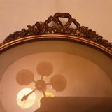 Louis xvi style stuck gilt wood hanging frame