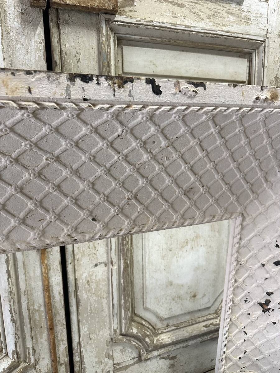 Reduced cast iron fireplace fender Louis XVI