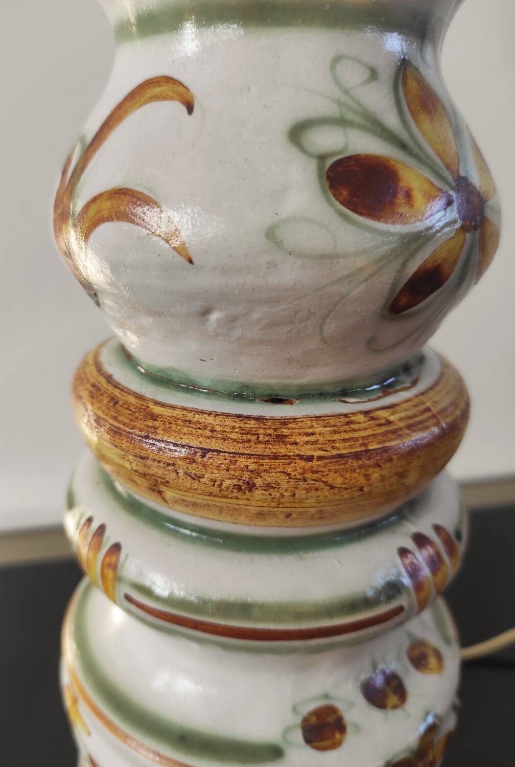 Vintage ceramic lamp Kéraluc Quimper