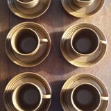 Set of 2 Sarreguemines cups and saucers