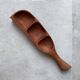 Vintage teak serving dish with 3 sections #2