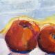 Vintage Expressionists Oil on Canvas with Apples, Signed by Bengt Anders