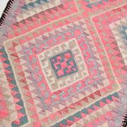 Pink Kilim Runner Rug, 94x404Cm