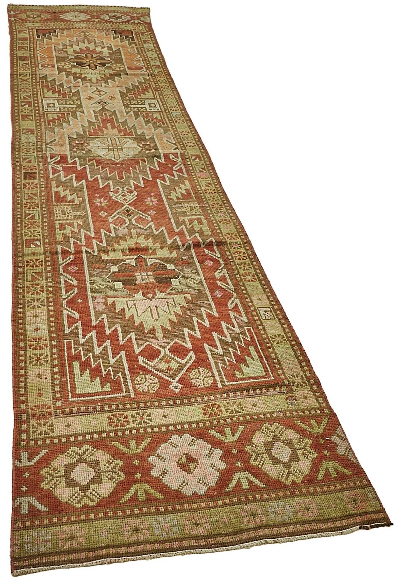 Turkish Vintage Anatolian Rug 75 cm x 339 cm